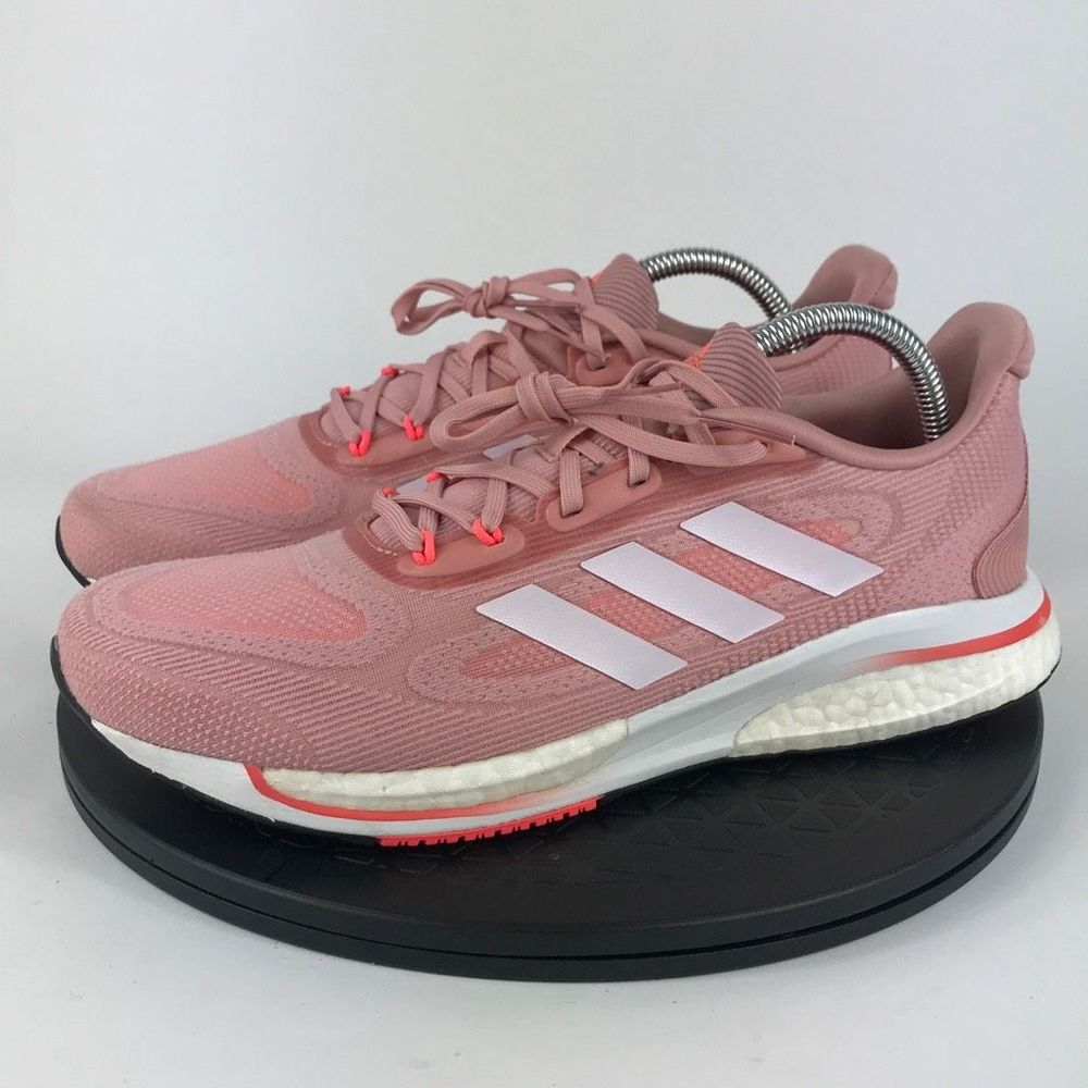Adidas Supernova + Pink/White Athletic Running Shoes GX0536 Women’s Size 9